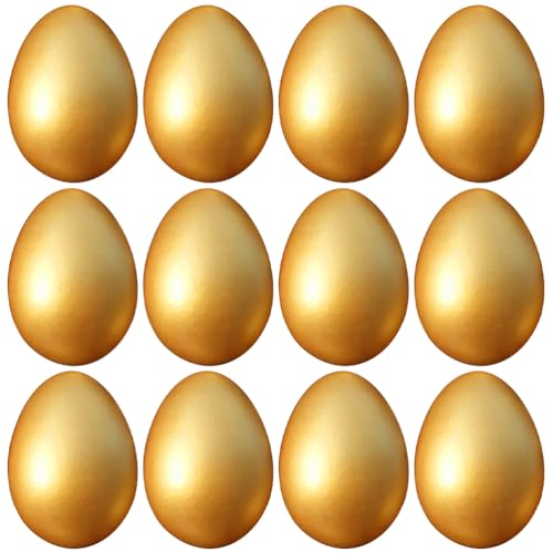 Alipis 12 Goldene Ostereier Ostereier Aus Holz Zum Bemalen Unbemaltes Bastelei Glatte Künstliche Holzeier So Tun Als Ob EIN Osterei Für Die Osterkorbfüller-Eiersuche Gedacht Wäre Alipis 12 Goldene Ostereier Ostereier Aus Holz Zum Bemalen Unbemaltes Bastelei Glatte Künstliche Holzeier So Tun Als Ob EIN Osterei Für Die Osterkorbfüller-Eiersuche Gedacht Wäre von Alipis