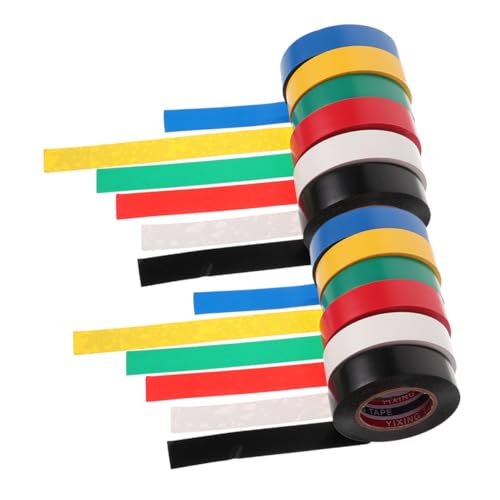 Alipis 12 Rollen Isolierband im Freien Und Beständig Isolieren Weiß dünn feuerhemmendes Klebeband Kabelbahn Möbelband lichtblockierendes Klebeband Elektroband farbig PVC Alipis 12 Rollen Isolierband im Freien Und Beständig Isolieren Weiß dünn feuerhemmendes Klebeband Kabelbahn Möbelband lichtblockierendes Klebeband Elektroband farbig PVC von Alipis