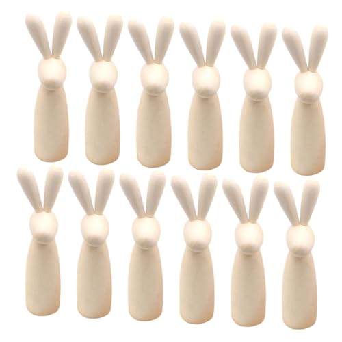 Alipis 12 Stück Hasenkopf-Holzfigur Kaninchen-Peg-Puppen Hasen-Steckfiguren unbemalte Hasenfigur Steckpuppen unvollendet unfertige Hasenpuppen kleine Hasenstatue Naturholzpuppen Beige Alipis 12 Stück Hasenkopf-Holzfigur Kaninchen-Peg-Puppen Hasen-Steckfiguren unbemalte Hasenfigur Steckpuppen unvollendet unfertige Hasenpuppen kleine Hasenstatue Naturholzpuppen Beige von Alipis