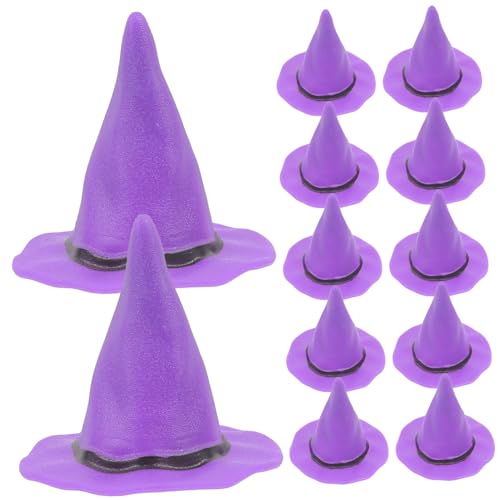 Alipis 12 Stück Mini Hexenhüte für Weinflaschen Halloween Flaschendekoration Lustige Partyhüte aus Tischdeko für Halloweenfeiern von Alipis