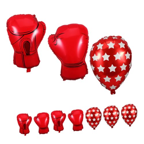 Alipis 12 Stück Teiliges Aufblasbare Boxhandschuh Folienballons und Sandsack Ballons Wrestling Party Dekoration für Kindergeburtstag Sportliche Themen Leicht Aufzuhängen Dynamisches Sport von Alipis
