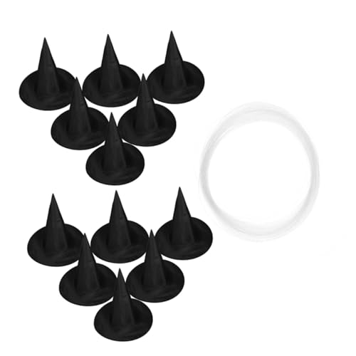 Alipis 12 Stück Teiliges Hängende Schwarze Hexenhüte Einfache Halloween dekoration Spukige Party accessoires für Garten Veranda Decke für Kostüme Karneval und Themenfeste Alipis 12 Stück Teiliges Hängende Schwarze Hexenhüte Einfache Halloween dekoration Spukige Party accessoires für Garten Veranda Decke für Kostüme Karneval und Themenfeste von Alipis