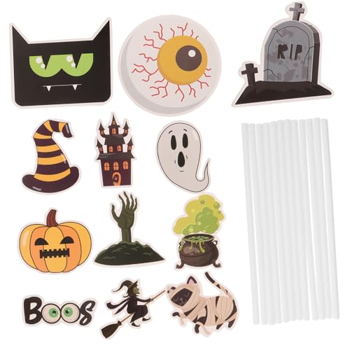 Alipis 12 Stück Teiliges Halloween Cake Picks aus Stabilem Papier Dekorative Cupcake Toppers mit Kürbis Geist und Schloss Motiven für Halloween Partys und Geburtstagskuchen Dekoration Alipis 12 Stück Teiliges Halloween Cake Picks aus Stabilem Papier Dekorative Cupcake Toppers mit Kürbis Geist und Schloss Motiven für Halloween Partys und Geburtstagskuchen Dekoration von Alipis