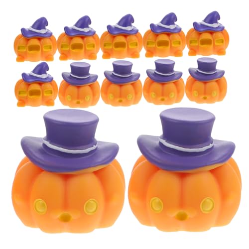 Alipis 12 Stück Teiliges Halloween Kürbis Deko aus Resin Tischornamente für Einzigartige Halloween Feiern für Puppenhaus und Mikro Szenen von Alipis