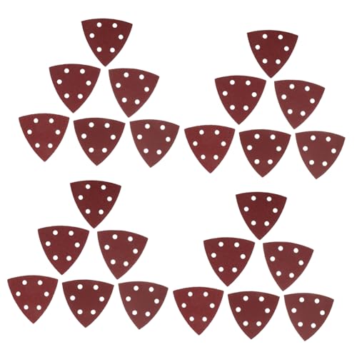 Alipis 120 Stück Dreieck Schleifpapier Schleifpapier Schleifpapier Für Holzböden Schleifpapier Für Harz Schleifpapierpad Schleifpapier Für Metall Automobil Rotationsschleifpapier von Alipis