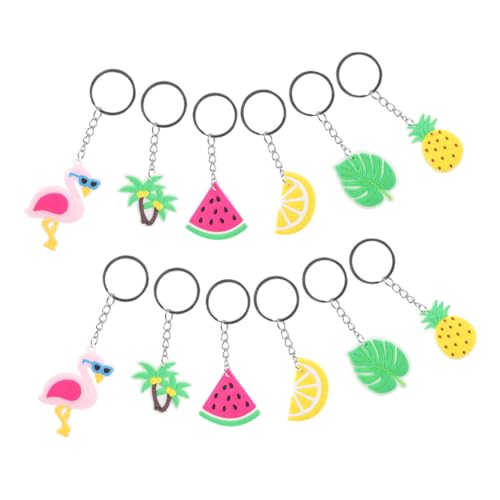 Alipis 12Stücke Teiliges Hawaii Schlüsselanhänger Tropische Hängedekoration Mit Flamingo Ananas Wassermelone Für Schlüsselbund Und Taschen Dekoration Alipis 12Stücke Teiliges Hawaii Schlüsselanhänger Tropische Hängedekoration Mit Flamingo Ananas Wassermelone Für Schlüsselbund Und Taschen Dekoration von Alipis