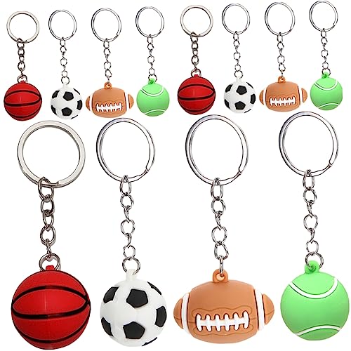 Alipis 12Stücke Teiliges Sportschlüsselanhänger Schlüsselringe Für Sportpartys Kleine Und Anhänger Für Taschen Fußball Basketball Volleyball American Alipis 12Stücke Teiliges Sportschlüsselanhänger Schlüsselringe Für Sportpartys Kleine Und Anhänger Für Taschen Fußball Basketball Volleyball American von Alipis