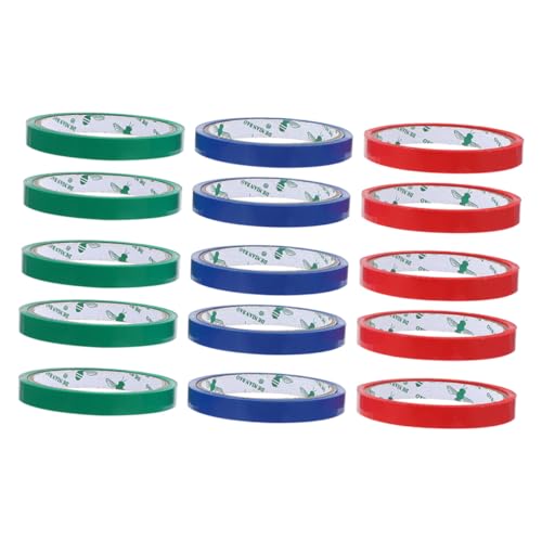Alipis 15 Rollen Verpackungsband für Edelstahl Beutelversiegelungsmaschine Supermarkt Dickes Vielseitiges Klebeband in Rot Blau Grün für Professionelle Verpackung und Starke Abdichtung Alipis 15 Rollen Verpackungsband für Edelstahl Beutelversiegelungsmaschine Supermarkt Dickes Vielseitiges Klebeband in Rot Blau Grün für Professionelle Verpackung und Starke Abdichtung von Alipis