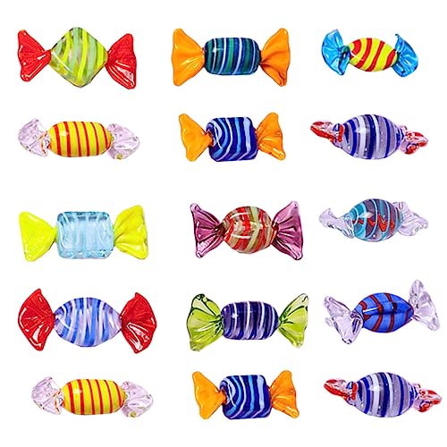 Alipis 15 Stück Bunte Süßigkeitenornamente Partydekorationen hausgemachte Glasbonbons Bonbonhängedekoration Lutscher-Ornamente Süßigkeiten-Ornamente für die Hochzeit Zufällige Farbe Alipis 15 Stück Bunte Süßigkeitenornamente Partydekorationen hausgemachte Glasbonbons Bonbonhängedekoration Lutscher-Ornamente Süßigkeiten-Ornamente für die Hochzeit Zufällige Farbe von Alipis