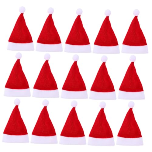 Alipis 15 Stück Miniatur Weihnachtsmützen Dekorative Santa Hüte für Flaschen und Bastelideen Weihnachtsdeko für Partys und Feiern Alipis 15 Stück Miniatur Weihnachtsmützen Dekorative Santa Hüte für Flaschen und Bastelideen Weihnachtsdeko für Partys und Feiern von Alipis