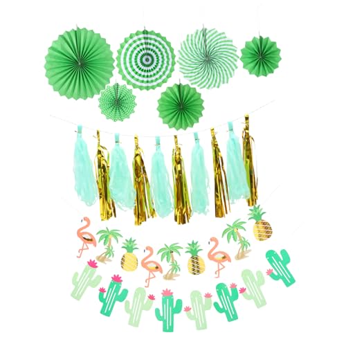Alipis 1Satz Hawaiianisches Party Dekorationsset Mit Flamingo Ballons Teiliges Für Tropische Hochzeiten Sommerpartys Und Motto Feiern Robuste Papierornamente Für Festliche Anlässe von Alipis
