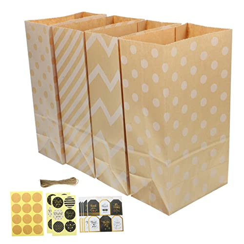 Alipis 1Satz Kleine Papiergeschenktüten Aus Kraftpapier Vintage Geschenktüten Für Snacks Süßigkeiten Und Mitgebsel Für Partys Hochzeiten Und Geschenkverpackungen von Alipis