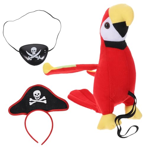 Alipis 1Satz Piraten Cosplay Kostümset Mit Augenklappe Kopftuch Und Piratenpapagei Teiliges Set Für Erwachsene Für Karneval Halloween Und Themenpartys Alipis 1Satz Piraten Cosplay Kostümset Mit Augenklappe Kopftuch Und Piratenpapagei Teiliges Set Für Erwachsene Für Karneval Halloween Und Themenpartys von Alipis