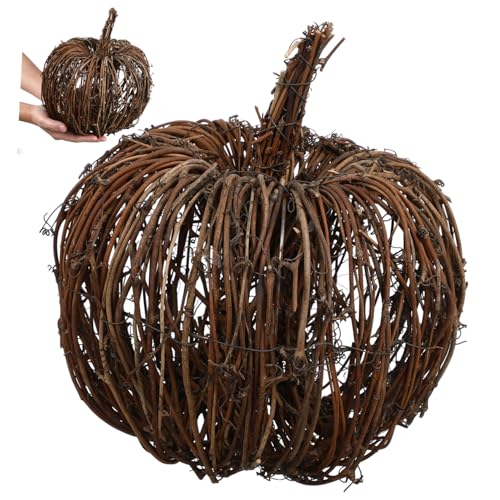 Alipis 1Stk Halloween-Dekoration Faux -Kürbis Kranz Rattan Weinrebe Kürbis Weidenkürbis co Halloween Pumpkin halloweenkürbis hochzeitsdeko Desktop-Dekoration festlicher Schmuck Eisendraht Alipis 1Stk Halloween-Dekoration Faux -Kürbis Kranz Rattan Weinrebe Kürbis Weidenkürbis co Halloween Pumpkin halloweenkürbis hochzeitsdeko Desktop-Dekoration festlicher Schmuck Eisendraht von Alipis