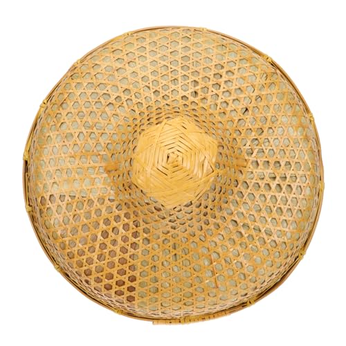 Alipis 1Stk Hut aus Bambus Handgefertigte Bambushut Atmungsaktiver Bambushut -Maske Behälter orientalischer Strohhut Kopfbedeckung Korb Bambusgeflochtener Hut regenfester Hut Khaki Alipis 1Stk Hut aus Bambus Handgefertigte Bambushut Atmungsaktiver Bambushut -Maske Behälter orientalischer Strohhut Kopfbedeckung Korb Bambusgeflochtener Hut regenfester Hut Khaki von Alipis
