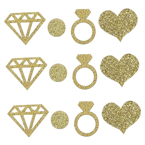 Alipis Herzförmiges Konfetti Für Die Goldene Hochzeit Elegante Brautparty-dekorationen Für Die Hochzeit Dekorationsset von Alipis