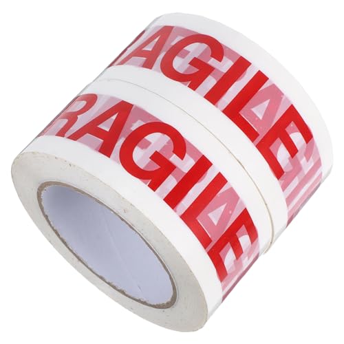 Alipis 2 Rollen Fragile Verpackungsband Rot Weiß Warnband mit Starkem Klebstoff für Sichere Umzugskartons und Versandverpackungen Zerbrechliche Aufkleber für Kleine Unternehmen und Alipis 2 Rollen Fragile Verpackungsband Rot Weiß Warnband mit Starkem Klebstoff für Sichere Umzugskartons und Versandverpackungen Zerbrechliche Aufkleber für Kleine Unternehmen und von Alipis