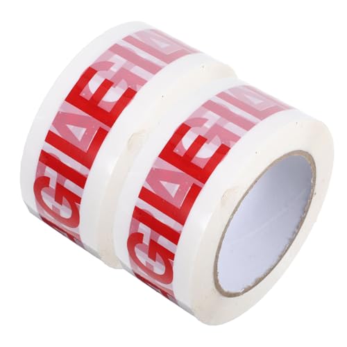 Alipis 2 Rollen Fragile Verpackungsband Rot weiß mit Klarem Fragile Warnhinweis Stark Klebend Selbstklebend Schnell Anzubringen für Kartons Transport und Versand Alipis 2 Rollen Fragile Verpackungsband Rot weiß mit Klarem Fragile Warnhinweis Stark Klebend Selbstklebend Schnell Anzubringen für Kartons Transport und Versand von Alipis