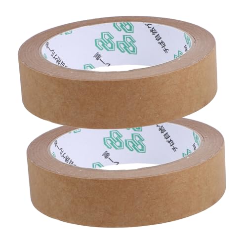 Alipis 2 Rollen Klebeband Heften klebrig verstärken verstärkt wickeln Weiß DIY -Versiegelungsband Band schwere Hochleistungsband Bandverpackung Kartonband bopp Light Brown von Alipis