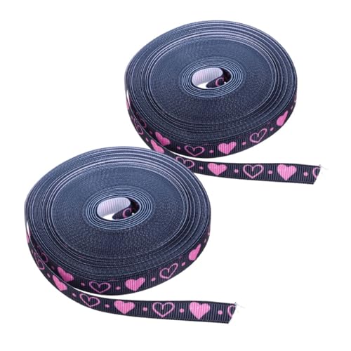Alipis 2 Rollen Valentinstag Geschenkband mit Herzmotiv Yards Weiches Polyester Dekorationsband für Blumenarrangements DIY Basteln Geschenkverpackung und Partydeko Alipis 2 Rollen Valentinstag Geschenkband mit Herzmotiv Yards Weiches Polyester Dekorationsband für Blumenarrangements DIY Basteln Geschenkverpackung und Partydeko von Alipis