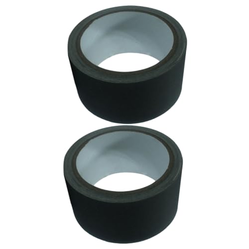 Alipis 2 Rollen Wasserdichtes Photoklebeband Matte Klebebänder für Verpackung Splicing Wärmeschutz Schwarz Ölbeständig Leicht Abreißbar für Fotografie Bühnenumgebungen von Alipis