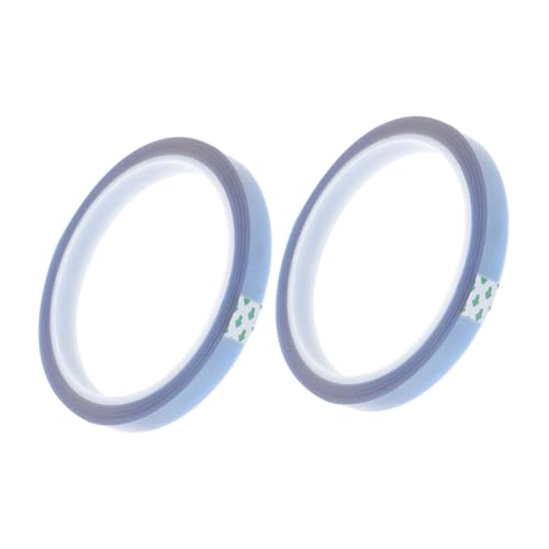 Alipis 2 Rollen hitzebeständiges Klebeband Wärmeband klebrig Wärmeübertragungsband doppelseitiges klebeband strapazierfähig hoch Hitzebeständiges Transferband Thermoband Kieselgel Blau Alipis 2 Rollen hitzebeständiges Klebeband Wärmeband klebrig Wärmeübertragungsband doppelseitiges klebeband strapazierfähig hoch Hitzebeständiges Transferband Thermoband Kieselgel Blau von Alipis