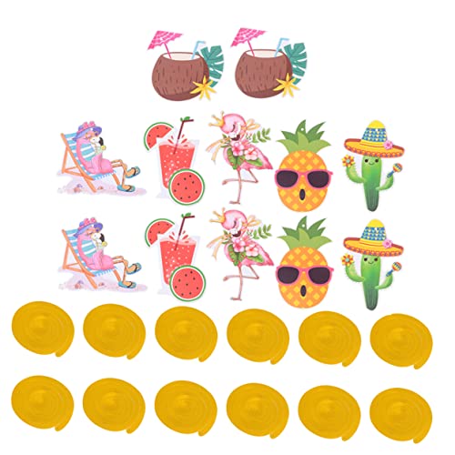 Alipis 2 Sätze Flamingo-spirale Kuchendekorationen Sommerparty-dekoration Zum Aufhängen Tropische Partydekoration Hängende Luftschlangen Christbaumschmuck Ornament Hawaii Mode Papier von Alipis