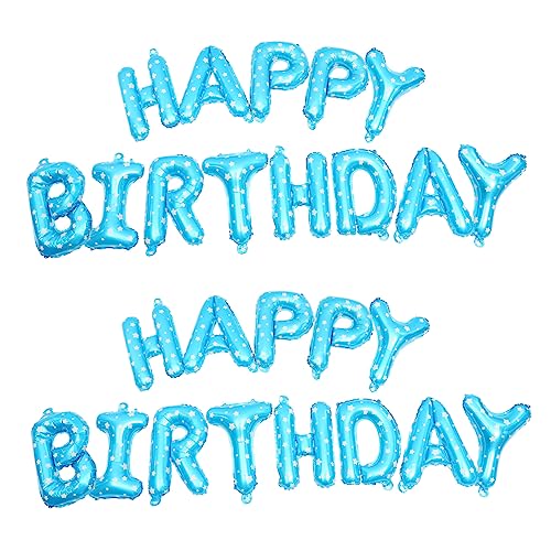 Alipis 2 Sätze Folienballons Geburtstagsdeko Happy Birthday Luftballons für Jungen Geburtstagsfeiern Kreative Partydekorationen und Unvergessliche Alipis 2 Sätze Folienballons Geburtstagsdeko Happy Birthday Luftballons für Jungen Geburtstagsfeiern Kreative Partydekorationen und Unvergessliche von Alipis