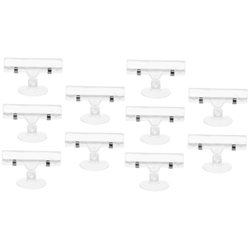 Alipis 2 Sätze Preisetikettenhalter Mit Saugnapf Transparentes Clip Display Für Supermärkte Geschäfte Restaurants Messen Praktische Klammer Für Preisschilder Werbetafeln 5 Stück * 2 von Alipis