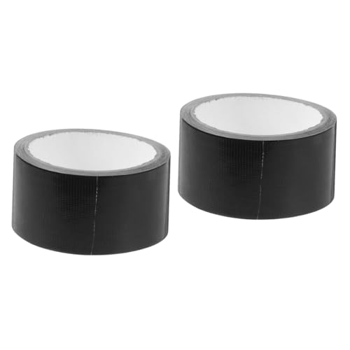 Alipis 2 Sätze Starkes Band Schwerlast Teppichband Streifen Band Umwickeln Reparatur Gewebeband Starkes Klebeband Klebebänder Teppichbindeband Teppichkleber Mullfaser Schwarz 2 Rollen * 2 von Alipis