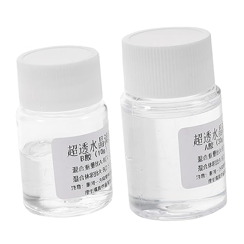 Alipis 2 Sets Crystal Epoxy Zweikomponentenkleber Epoxidkleber Klarkleber Bastelkleber Gießen 2 Komponenten Epoxidharz Transparent von Alipis