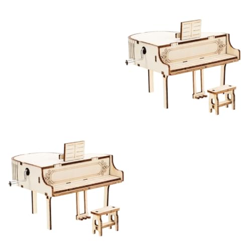 Alipis 2 Stück Diy Musikbox aus Holz Handkurbel Gravierte Spieluhr für Bastel für Wohnraumdekoration und Festliche Anlässe Alipis 2 Stück Diy Musikbox aus Holz Handkurbel Gravierte Spieluhr für Bastel für Wohnraumdekoration und Festliche Anlässe von Alipis