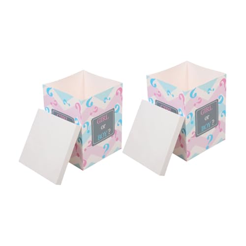 Alipis 2 Stück Geschlechtsenthüllungsboxen aus Papier mit Ballon für Shower Party Transparente Box für Gender Reveal Festliche Dekorationen und Gastgeschenke Alipis 2 Stück Geschlechtsenthüllungsboxen aus Papier mit Ballon für Shower Party Transparente Box für Gender Reveal Festliche Dekorationen und Gastgeschenke von Alipis