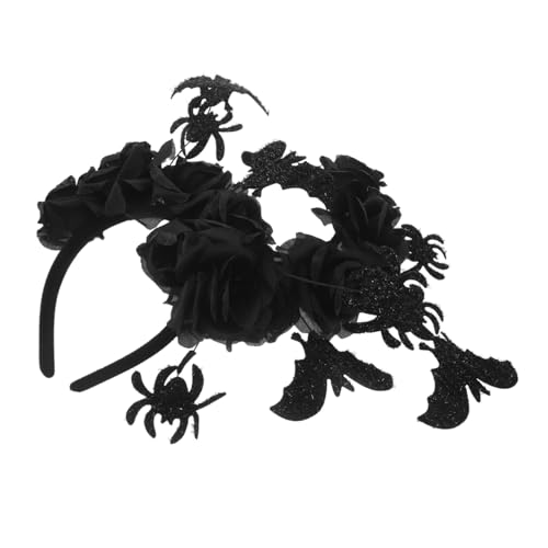 Alipis 2 Stück Halloween Haarreif mit Schwarzen Rosen Fledermaus Spinnendekor Gotischer Blumen-headband für Damen Romantisches Party-accessoire für Tag der Toten und Kostüme Alipis 2 Stück Halloween Haarreif mit Schwarzen Rosen Fledermaus Spinnendekor Gotischer Blumen-headband für Damen Romantisches Party-accessoire für Tag der Toten und Kostüme von Alipis
