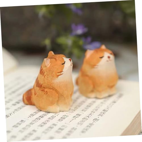 Alipis 2 Stück Handgeschnitzte Holzornamente Holzskulpturen Katze und Hund Realistische Kleine Holzfiguren als Wohn Bürodekoration Langlebige Stabile Tierstatuen Geschenkideen Alipis 2 Stück Handgeschnitzte Holzornamente Holzskulpturen Katze und Hund Realistische Kleine Holzfiguren als Wohn Bürodekoration Langlebige Stabile Tierstatuen Geschenkideen von Alipis