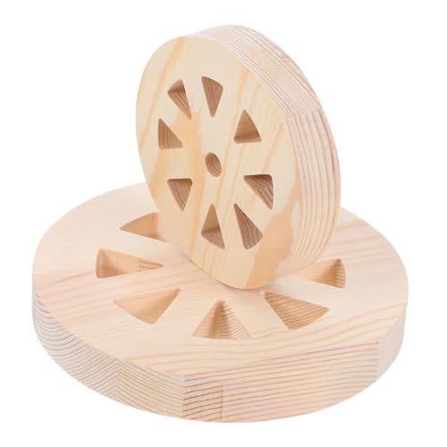 Alipis 2 Stück Holzräder Wanddekoration für Bastelprojekte Rustikale Holzscheiben für Diy Ideen für Gemütliche und Hotelatmosphäre Alipis 2 Stück Holzräder Wanddekoration für Bastelprojekte Rustikale Holzscheiben für Diy Ideen für Gemütliche und Hotelatmosphäre von Alipis