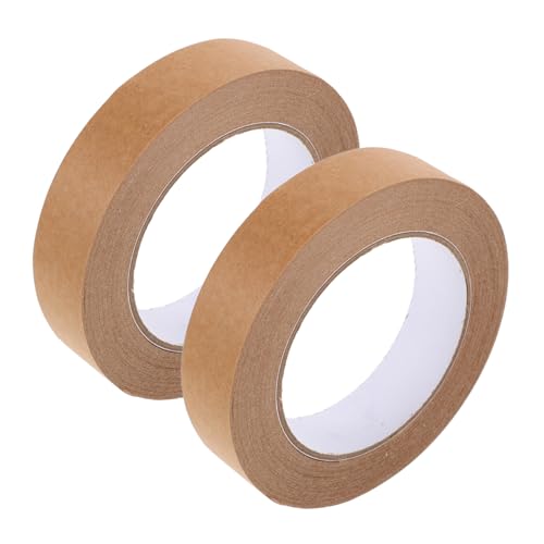 Alipis 2 Stück Klebeband geschenkverpackung verpackungsband Papiertape Beschriftbare Klebebänder verpackungsmaterial Packband aus Papier braunes Packband Rahmenband Kraftpapier Brown Alipis 2 Stück Klebeband geschenkverpackung verpackungsband Papiertape Beschriftbare Klebebänder verpackungsmaterial Packband aus Papier braunes Packband Rahmenband Kraftpapier Brown von Alipis