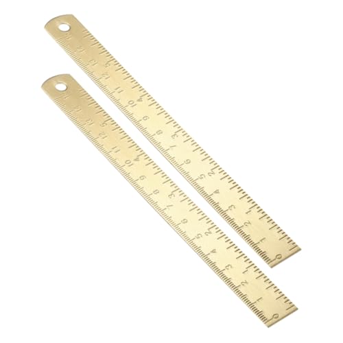 Alipis 2 Stück Messing Herrscher Lesezeichen Lineal aus Goldmessing süßer Herrscher Vintage -Lesezeichen antikes Lineal aus Messing Nählineal metrische Lineale kleines Kupferlineal Golden Alipis 2 Stück Messing Herrscher Lesezeichen Lineal aus Goldmessing süßer Herrscher Vintage -Lesezeichen antikes Lineal aus Messing Nählineal metrische Lineale kleines Kupferlineal Golden von Alipis