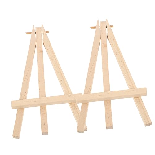 Alipis 2 Stück Mini Holz Staffelei Tischdisplay für Karten Fotos Kunstwerke und Langlebig für Schlafzimmer Wohnzimmer Geschäft Holzständer für Sammlerstücke von Alipis