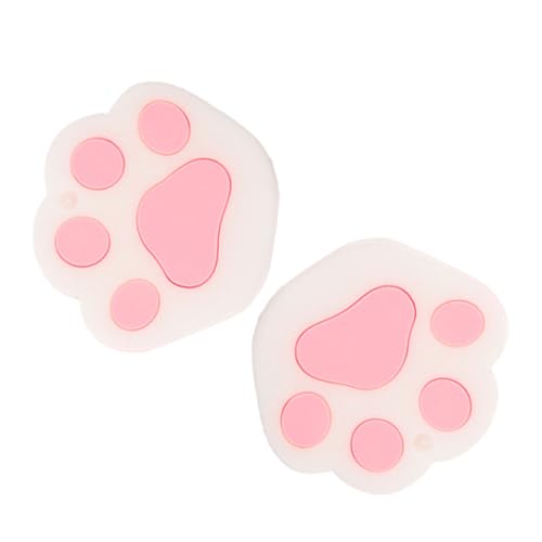 Alipis 2 Stück Silikon Schlüsselhüllen Katzenpfote Key Case Schlüsselcover mit Niedlichem Cartoon Design Kompakt zum Unterscheiden von Hausschlüsseln Weiß Schlüsselanhänger Zubehör von Alipis
