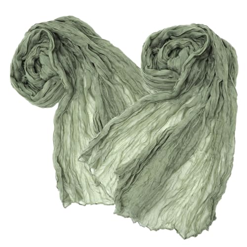 Alipis 2 Stück Teiliges Boho Tischläufer Grün Crinkle Cheesecloth Tischdecke für Hochzeit Party Deko Rustikal Vielseitig Einsetzbar Langlebig und Pflegeleicht Alipis 2 Stück Teiliges Boho Tischläufer Grün Crinkle Cheesecloth Tischdecke für Hochzeit Party Deko Rustikal Vielseitig Einsetzbar Langlebig und Pflegeleicht von Alipis
