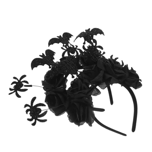 Alipis 2 Stück Teiliges Gothic Haarreif Schwarzen Rosen Spinnen Fledermaus-motiven Leichtes Flexibles Design Accessoire für Halloween Day Of The Dead Maskerade und Cosplay-events Alipis 2 Stück Teiliges Gothic Haarreif Schwarzen Rosen Spinnen Fledermaus-motiven Leichtes Flexibles Design Accessoire für Halloween Day Of The Dead Maskerade und Cosplay-events von Alipis