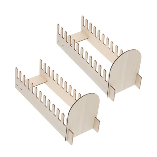 Alipis 2 Stück Teiliges Holz-grußkartendisplay mit Mehrstufigem Organizer Tragbarer und Kompakter Tischständer für Postkarten Fotos und Einladungen Platzsparend und Vielseitig für von Alipis