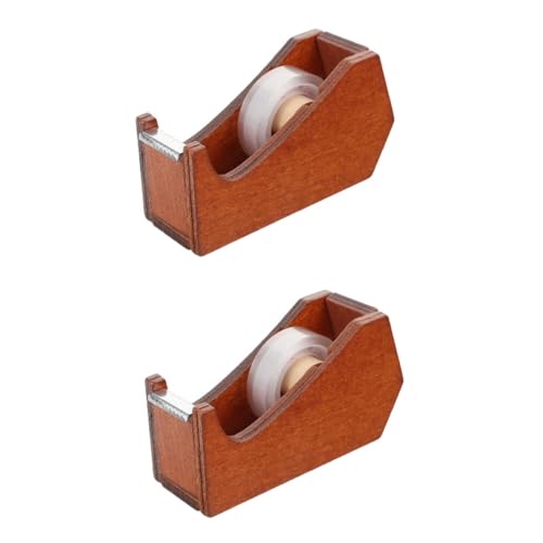 Alipis 2 Stück Tierformbandhalter Spender USB Schreibtisch Verpackung Büro-Klebebandhalter Klebebandabroller aus Holz Klebeband-Organizer von Alipis