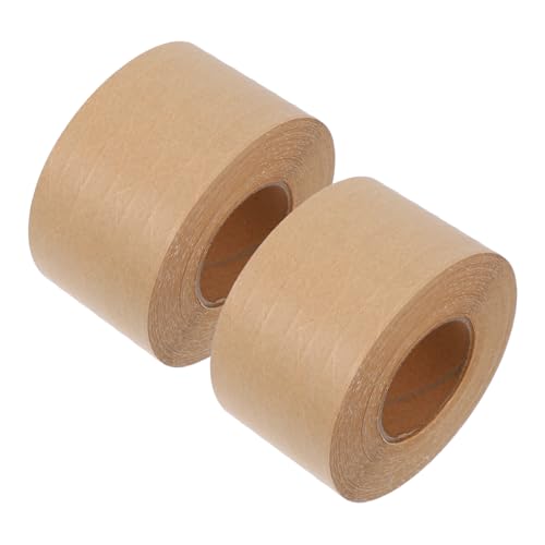 Alipis 2 Stück Verstärktes Kraftband Verpackungspapier bewegliches Klebeband für Kartons Pappband gummiertes Papier Verpackungsklebeband aus Papier Gummiband Massenband Kraftpapier von Alipis