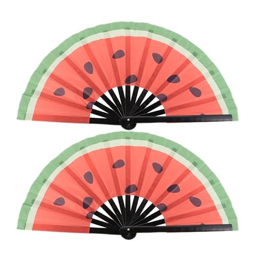Alipis 2 Stück Wassermelonen-Fächer Faltfächer Palästina Sommerfrucht Stoff Hand-Faltfächer Für Urlaub Konzert Tanz Performance Heimdekoration Alipis 2 Stück Wassermelonen-Fächer Faltfächer Palästina Sommerfrucht Stoff Hand-Faltfächer Für Urlaub Konzert Tanz Performance Heimdekoration von Alipis