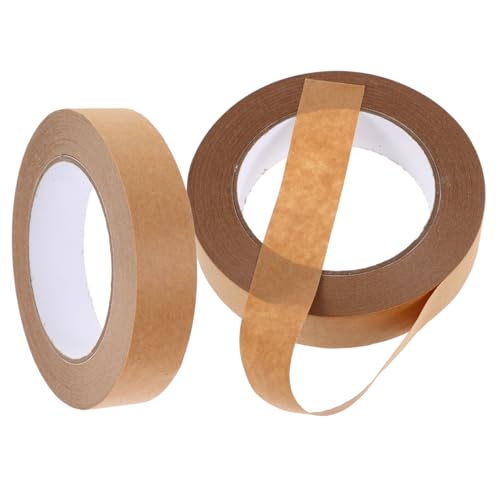 Alipis 2 Stücke Klebeband Packband Aus Papier Rahmenband Sich Bewegendes Band Abdeckband Packband Aus Kraft Packpapier Kleben Kraftpapier von Alipis