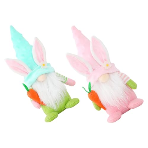 Alipis 2 Stücke Plüsch Ostern Bunny Puppen Design GNOME Paare für Tisch Dekorationen Alipis 2 Stücke Plüsch Ostern Bunny Puppen Design GNOME Paare für Tisch Dekorationen von Alipis