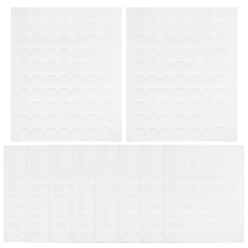 Alipis 20 Blatt Doppelseitiges Klebepad Klassenzimmer-Etikett doppelseitiger Aufkleber Büropunktaufkleber runde leere Aufkleber doppelseitige Aufkleber Plakataufkleber Acryl Transparent von Alipis