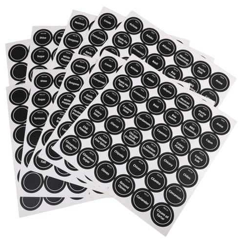Alipis 20 Blatt Etiketten für Gewürzdosen aufkleber Gewürzetiketten Glasetiketten zum Einmachen Kanisteretiketten für die Küche Gewürz-Leerzeichen Mini-Flaschenetikett Papier Schwarz Alipis 20 Blatt Etiketten für Gewürzdosen aufkleber Gewürzetiketten Glasetiketten zum Einmachen Kanisteretiketten für die Küche Gewürz-Leerzeichen Mini-Flaschenetikett Papier Schwarz von Alipis